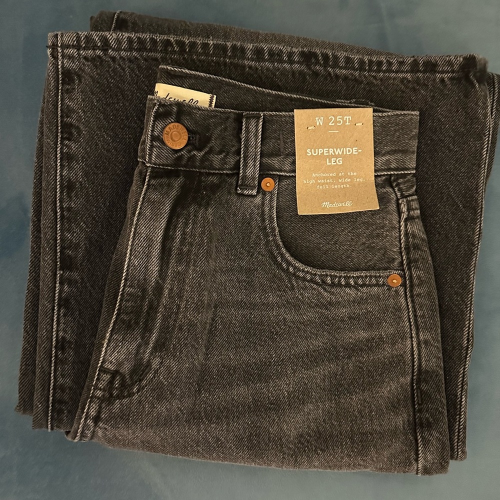 Madewell Super Wide Leg Jeans 25 Tall